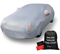 EzyShade 10-Layer Car Cover - Waterproof All Weather. See Size-Chart for Accurate Fit. Outdoor Full Exterior Cover for Automobiles - Sedan, Hatch, SUV - Rain & Sun Protection. Size A0