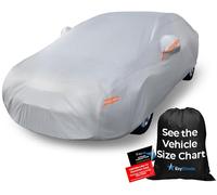 EzyShade 10-Layer Car Cover Waterproof All Weather - See Vehicle Size-Chart for Accurate Fit - Outdoor Full Exterior Cover for Automobiles Sedan Hatch SUV - Rain Sun Protection - Size A3
