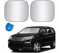 EzyShade Windshield Sun Shade with Shield-X Reflective Technology. See Vehicle Size-Chart. Foldable Car Sunshade for Front Windshield Window Car SUV Van Truck. Sun Visor Heat Shield. Max (L) Size