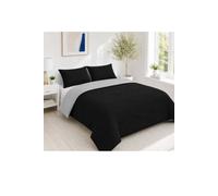 Ezysleep 10.5 Tog Soft Coverless Reversible Duvet Set with Pillowcase Cover in Black | Size: Super King Ezysleep Black Super King