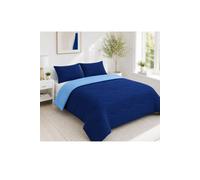 Ezysleep 10.5 Tog Soft Coverless Reversible Duvet Set with Pillowcase Cover in Blue | Size: Super King Ezysleep Blue Super King