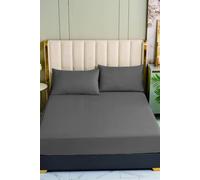 Ezysleep 100% Egyptian Cotton Grey Fitted Sheet Grey King
