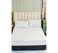 Ezysleep 100% Egyptian Cotton White Fitted Sheet | Size: Super King Ezysleep White Super King