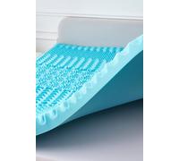 Ezysleep 10Cm Cooling 7 Zone Memory Foam Mattress Topper In Blue Blue