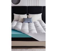 Ezysleep 10cm Memory Foam Combination Topper in White | Size: Small Double Ezysleep White Small Double