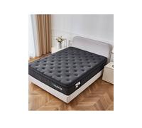Ezysleep 24Cm Onyx Spring Foam Hybrid Mattress - 5 Year Guarantee In Black Black