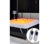 4 Inch Extra Thick Heated Mattress Topper Ezysleep White Single