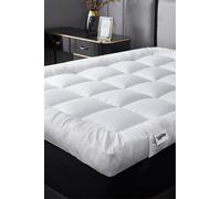 Ezysleep 4 Inch Thick Super Soft Mattress Topper in White | Size: Double Ezysleep White Double