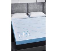 Ezysleep Air Flow Memory Foam Mattress Topper 2 Inch In White White