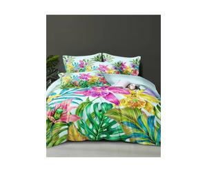 Ezysleep Azure Floral Printed Duvet Set Multi