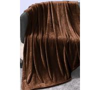 Ezysleep Extra Large Faux Mink Super Soft Throw in Chocolate | Size: 220 cm x 240 cm Ezysleep Chocolate 220 cm x 240 cm