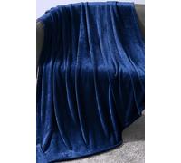 Ezysleep Extra Large Faux Mink Super Soft Throw in Navy | Size: 220 cm x 240 cm Ezysleep Navy 220 cm x 240 cm