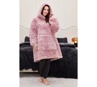 Ezysleep Faux Fur Oversized Luxury Soft Hoodie in Pink Ezysleep Pink One Size