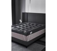 Ezysleep Mattress Topper 4 Inch Thick Super Soft – Grey Small Double