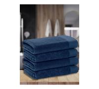 Ezysleep Luxe Collection 4 Piece Egyptian Bathsheet Set in Navy | Size: Bath Sheet Ezysleep Navy Bath Sheet