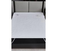 Ezysleep Premium Fleece Top Dual Control Heated Electric Blanket In White White Super King