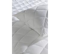 Ezysleep Quilted Protector with Pillow Protector Cases Set in White | Size: Double Ezysleep White Double