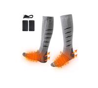 Ezysleep Rechargeable Heated Socks in Silver Ezysleep Silver One Size
