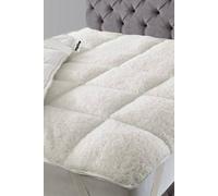 Ezysleep Sherpa Fleece Reversible Mattress Enhancer Topper In White White Double