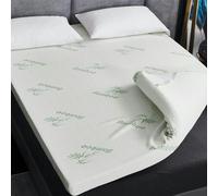 Ezysleep Super Soft Bamboo Bounce Back Foam Mattress Topper - 10cm - Double