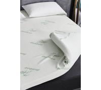 Ezysleep Super Soft Bamboo Memory Foam Mattress Topper 2 Inch In White White Single