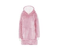 Ezysleep Teddy Fleece Oversized Luxury Soft Hoodie In Pink Pink