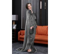 Ezysleep Wearable Lounge Blanket in Grey | Size: 150 cm x 200 cm Ezysleep Grey 150 cm x 200 cm