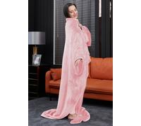 Ezysleep Wearable Lounge Blanket In Pink Pink 150cm x 200cm