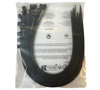 EzySup Extra Large Zip Ties Heavy Duty for Outdoor Use,600mm x 12mm,110kg Tensile Strength,12 Pieces,Black