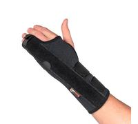 Ezywrap The Boxer Orthosis Orthopedic Hand & Wrist Brace | Wrist Brace for Women & Men | Wrist Support Strap for Sprain, Wrist Sleeve, Metacarpal Wrap Brace | Regular | Left | (Single/Black)
