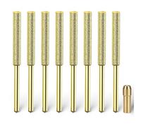 EzzDoo Bits - Diamond Sharpening Wheels, High Hardness 5.5mm Chainsaw Files for Electric Chainsaw Sharpener. 8 Pieces. (5/32'', 4.0mm)