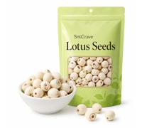 Ezzlorian Dried White Lotus Seeds 100g, 100% Natural Unsulphured Deseeded Lotus Seeds, Premium Quality No Additives, Versatile Ingredient for Breakfast Bowls, Porridge, Desserts & Asian Dishes