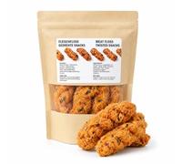 Ezzlorian Meat Floss & Seaweed Mini Twists, 125g - Crispy Savoury Wheat Snacks with Sesame, Individually Wrapped Asian Snack for Sharing and On the Go