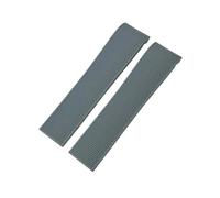 EZZON 19mm 20mm 21mm Rubber Silicone Watch Strap Black Blue Watchband，For Longines Master Conquest HydroConquest L3 Series Watch Replacement Strap(Gray,20mm)