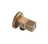 EZZON Antique Black Stainless Steel Angle Valve 1/2x1/2 Bathroom Water Flow Control Corner Tap(Light Grey)