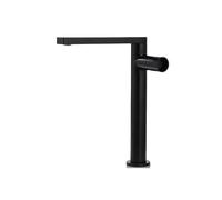 EZZON Brushed Gold Tall Single Hole Basin Faucet: Single Handle Hot Cold Elevated Luxury Spout(A)