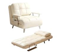 EZZPGDKU Sofa Bed with Adjustable Backrest - Modern Small Sofa Bed Recliner for Guests, Space-Saving 2 Seater Sofa Chair with Stylish Design & Easy Pull-Out Guest Bed