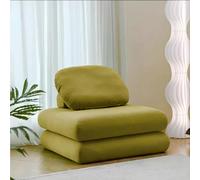 EZZPGDKU Tofu Block Sofa Bed - Thick Corduroy Small Sofa Bed with Removable Cover, Modular Pull Out Sofa Chair, Single or 2 Seater Sofa Bed for Living Room, Guest Room, Bedroom or Small Apartment