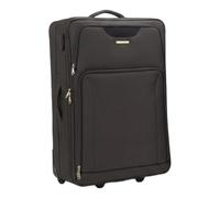 EZZYROL Cabin Suitcase 55x40x20cm Including Wheels, 20 Inch Ryanair Priority Hand Luggage, Lightweight 2.3kg Expandable Soft Shell Rolling Trolley Carry On Bag, 35L, Combination Lock, Grey