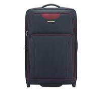 EZZYROL Cabin Suitcase 55x40x20cm Including Wheels, 20 Inch Ryanair Priority Hand Luggage, Lightweight 2.3kg Expandable Soft Shell Rolling Trolley Carry On Bag, 35L, Combination Lock, Black