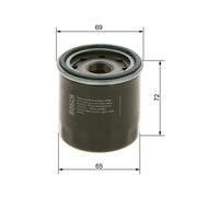 F 026 407 001 Oil Filter Fits Asia Motors Rocsta Open Off-Road Vehicle By Bosch