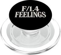 F/1.4 Feelings Photography Funny Camera Settings Meme Quote PopSockets PopGrip for MagSafe