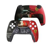 F. 1. Hamilton Merrc X Ferari Custom PS-5 Controller Wireless compatible with Play-Station 5 Console by BCB Controllers | Proudly Customized in USA with Permanent HYDRO-DIP Printing (NOT JUST A SKIN)