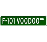 F 101 F101 Voodoo Airforce Pilot Metal Wall Decor Street Sign