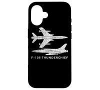 F-105 Thunderchief fighter-bomber aircraft Case for iPhone 16