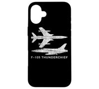 F-105 Thunderchief fighter-bomber aircraft Case for iPhone 16 Plus