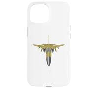 F-111 Aardvark Fighter Jet Top View Military Aircraft Case for iPhone 15