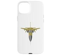 F-111 Aardvark Fighter Jet Top View Military Aircraft Case for iPhone 15 Plus