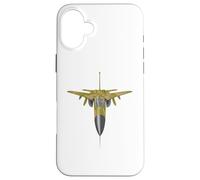 F-111 Aardvark Fighter Jet Top View Military Aircraft Case for iPhone 16 Plus