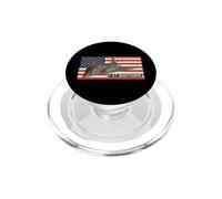 F-117 Nighthawk Stealth Aircraft American Flag Aviation PopSockets PopGrip for MagSafe